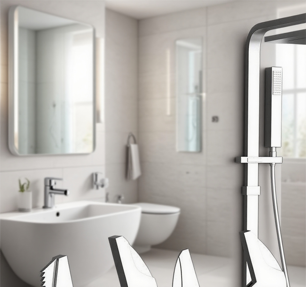 Tenký klíč na matice do koupelny