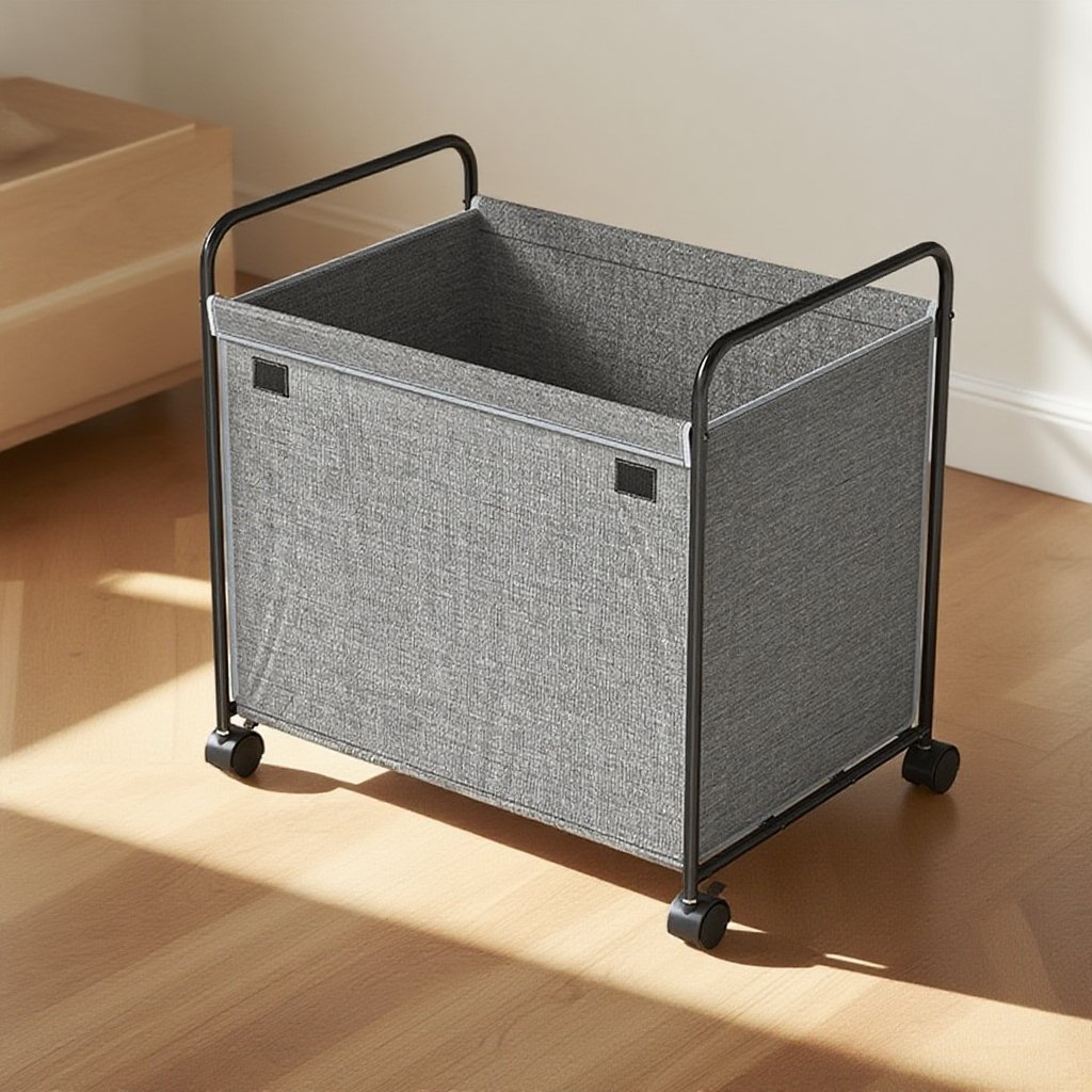 リビングルームに置かれた大型収納ボックス