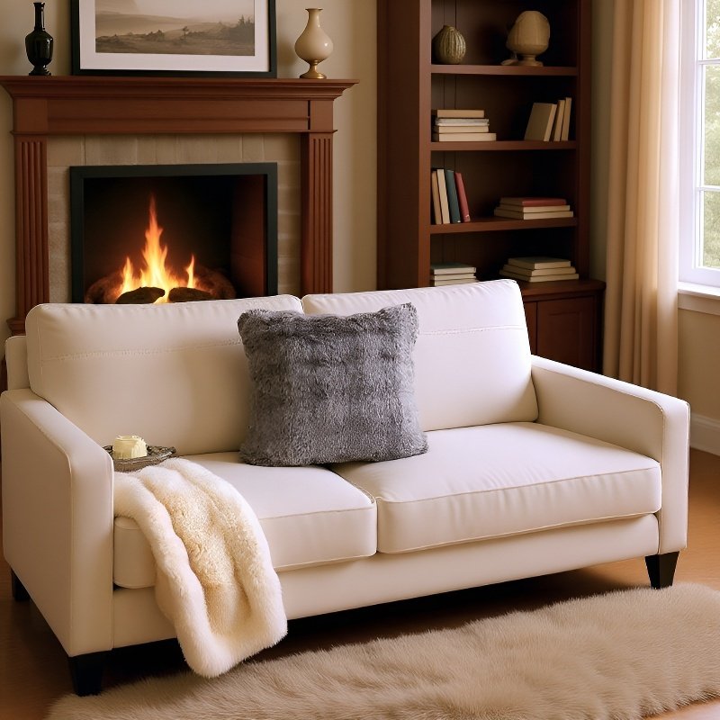 Weiche Plüsch-Kissenhüllen, einfarbig, dekorativ fürs Schlafzimmer