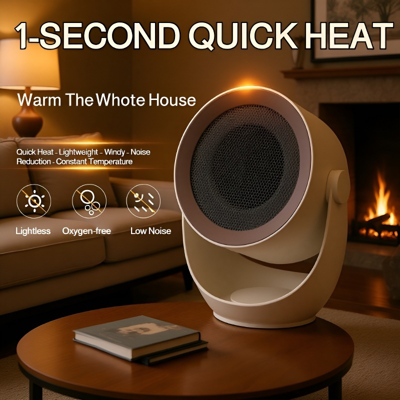 Quick Heat Electric Warmer - Wide-Angle Energy Efficient Heater