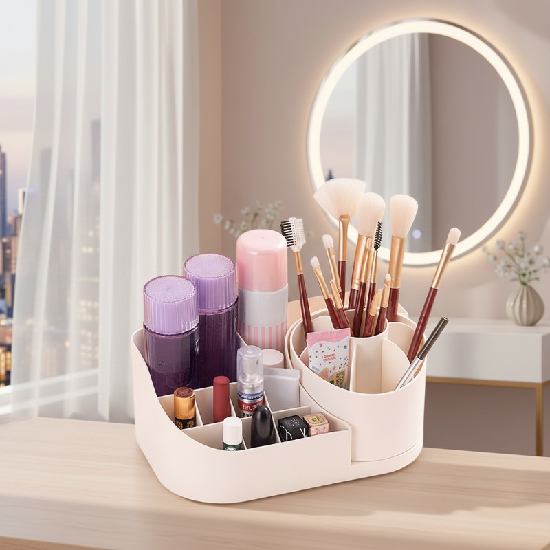 Rotating Organizer Storage Box Office Multifunction