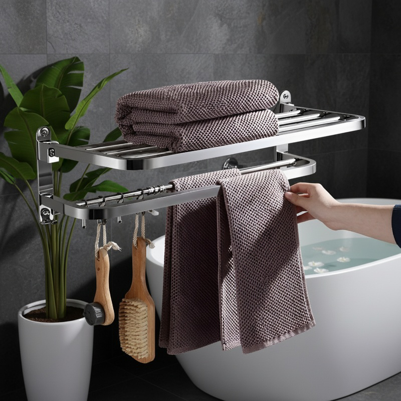 Wall-mounted Stainless Steel Towel Rack