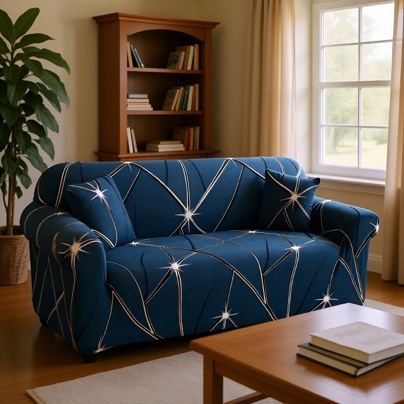 Funda Elástica para Sofá con Brazos, Cubierta Completa Antipolvo