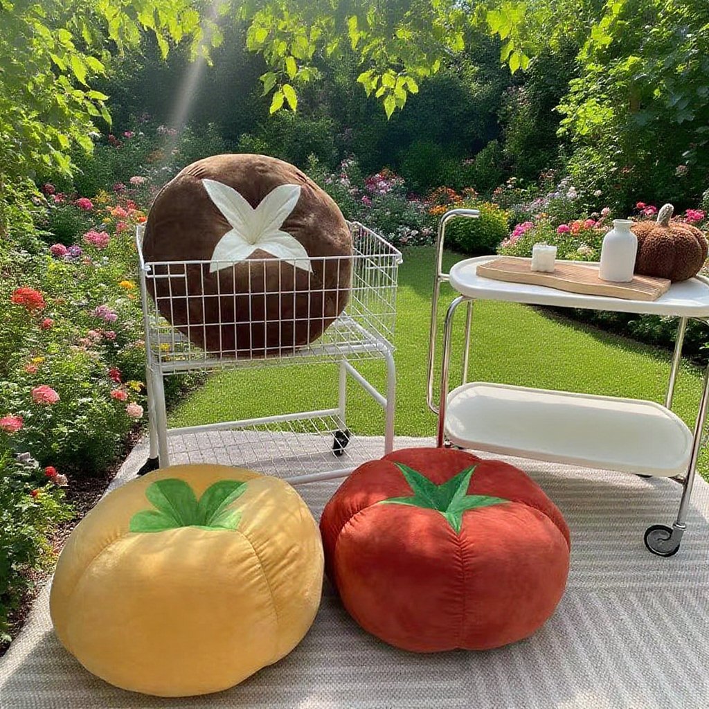 柔軟舒適的香菇靠枕細節