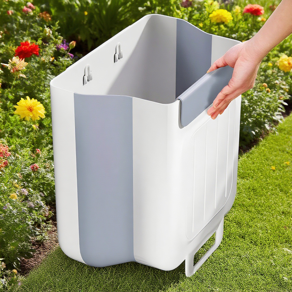 壁掛けゴミ箱 折りたたみ式 キッチン用