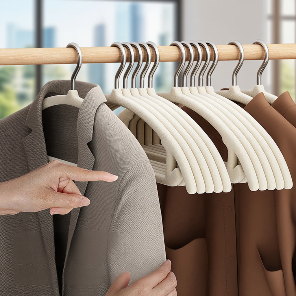 미끄럼 방지 무흔 어깨 보호 옷걸이