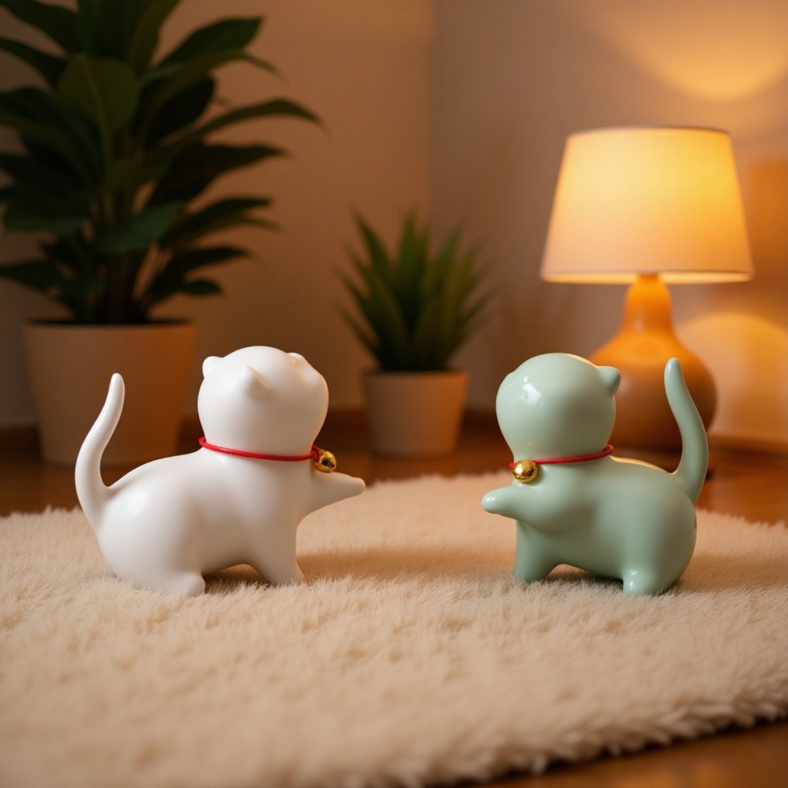 可愛小貓咪線香爐陶瓷工藝品