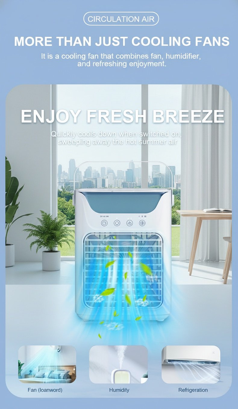 Climatiseur de bureau compact JMY pour maison
