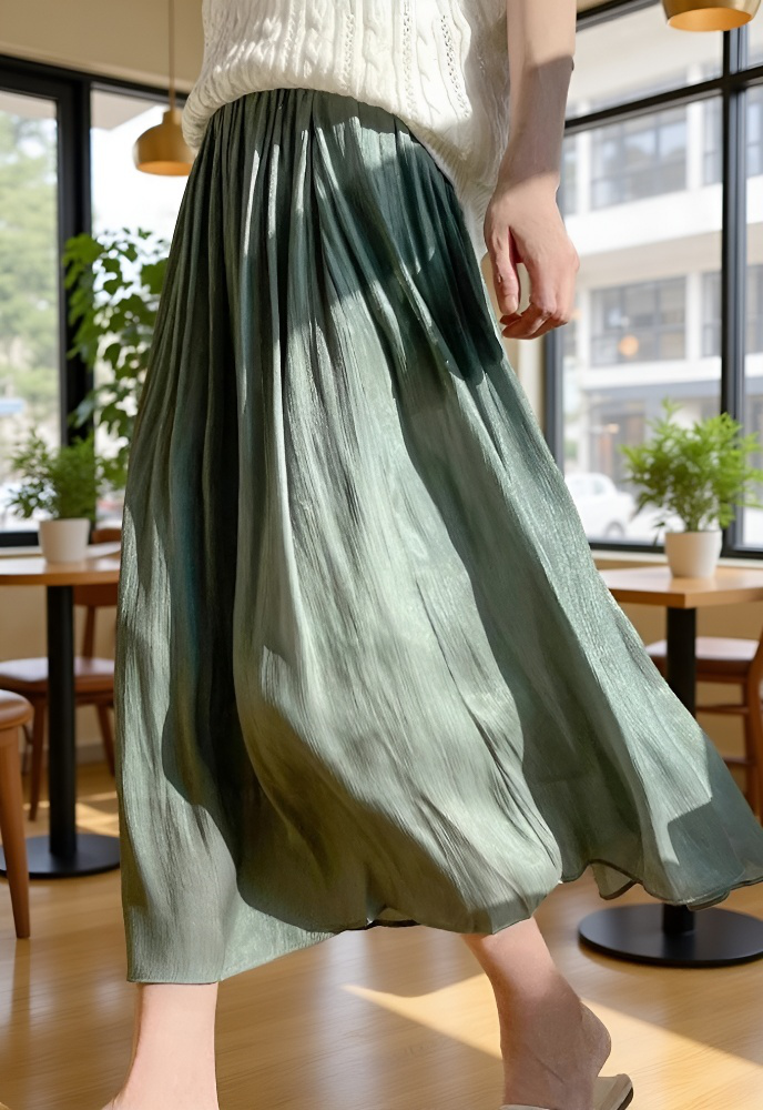 프리미엄 퓨어 컬러 슬림 스커트 전체 이미지