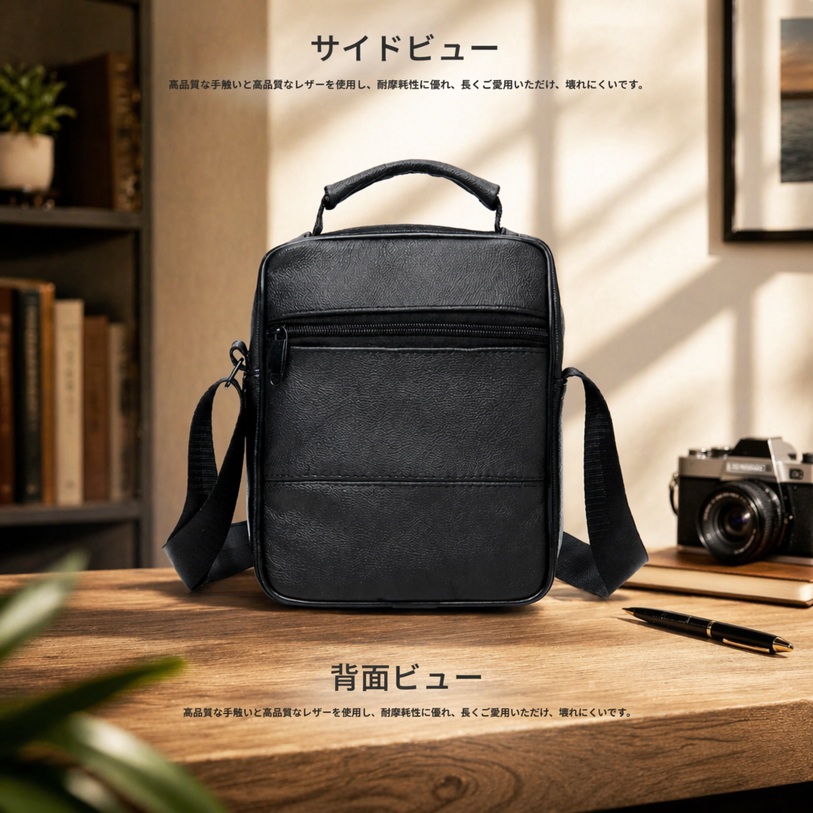 メンズビジネスショルダーバッグ