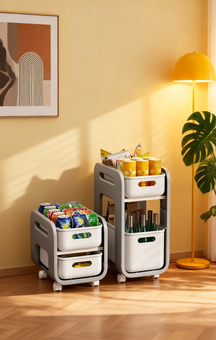 多機能ブックバッグ収納カートの全体画像