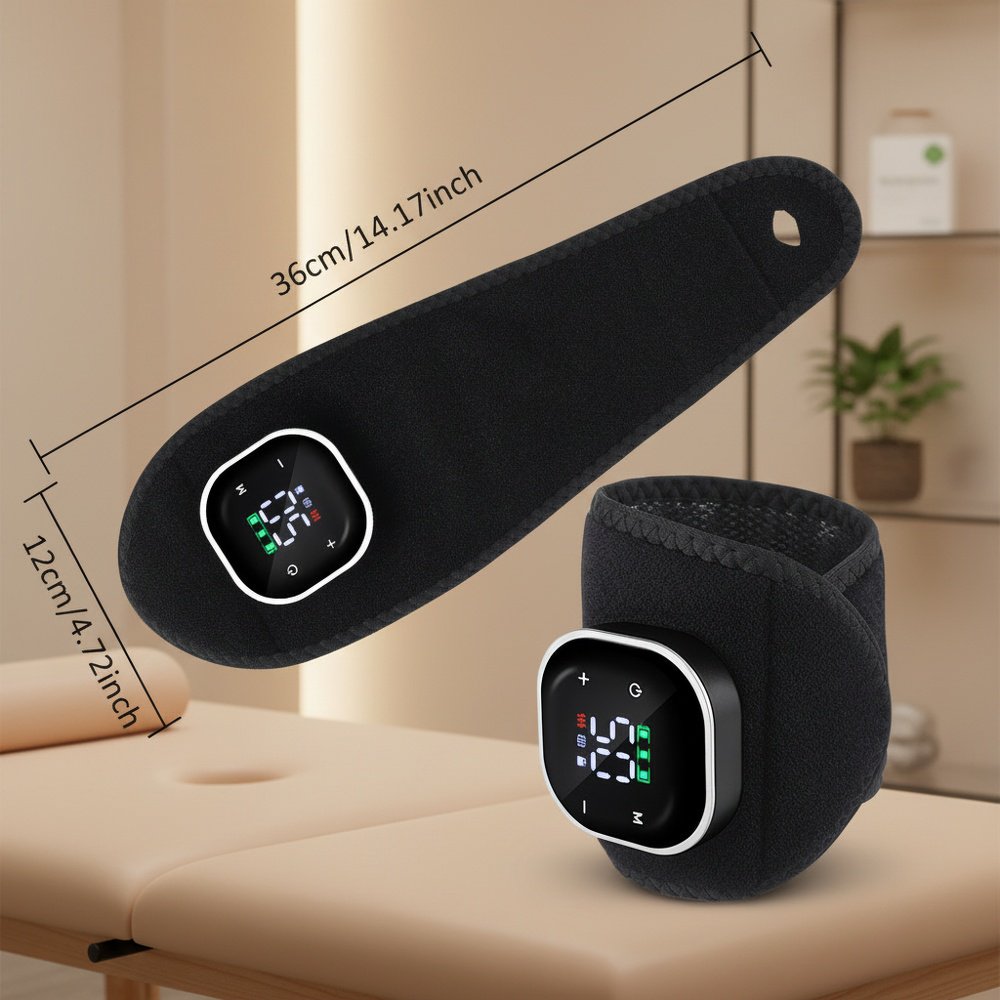 Electric heating wristband with 5 heating levels and 3 vibration levels, multi-functional wristband 