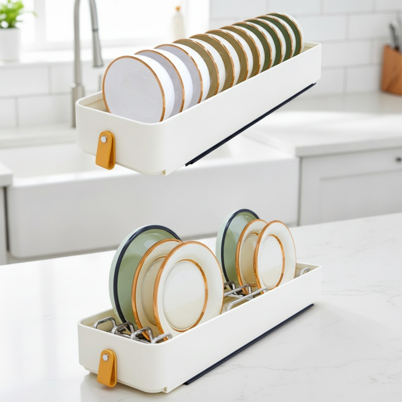 Armario estrecho de cocina, cesta extraíble, estante de almacenamiento para platos, estante para pla