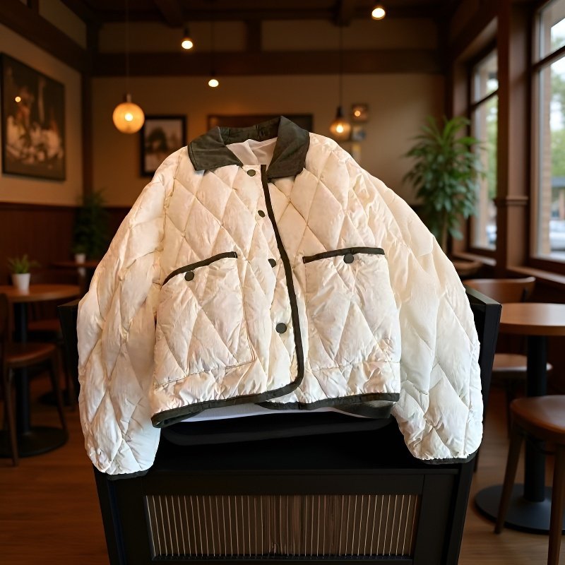 한국식 쇼트콧톤재킷