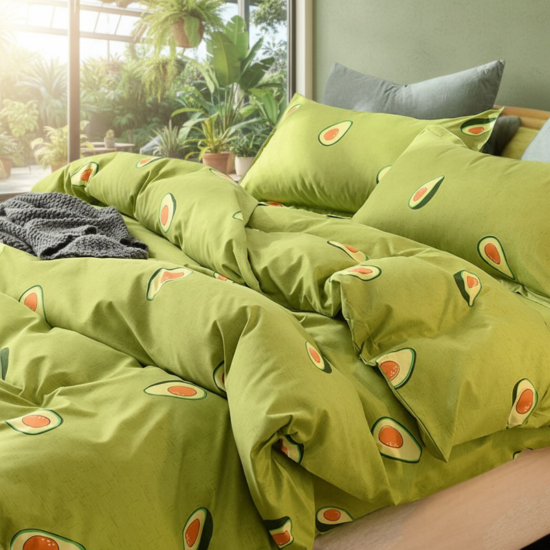 Autumn Quilt Cover Single Piece Three Piece Set Four Piece Set Student Dormitory Bedding