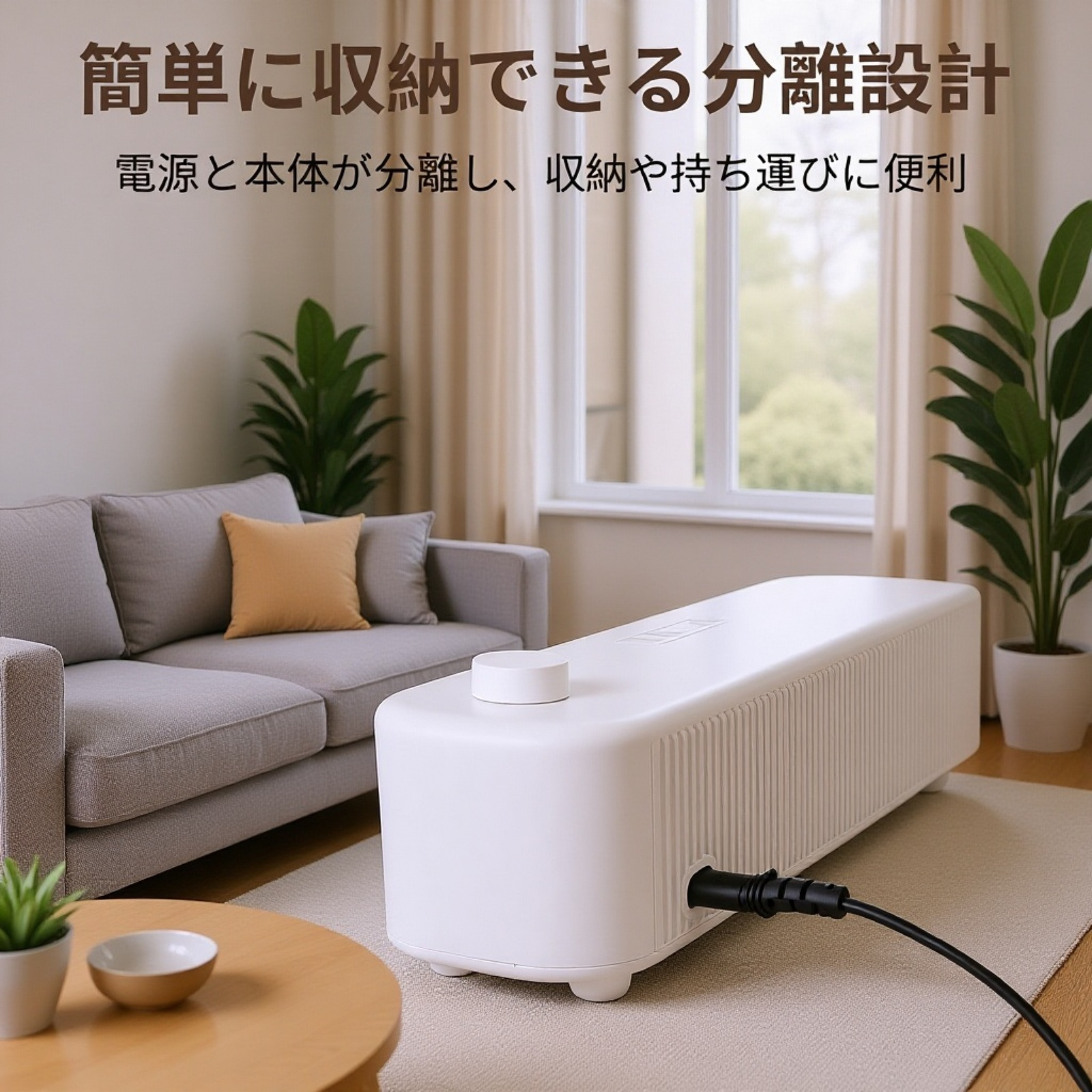 卓上電気ヒーター オフィス用 低消費電力