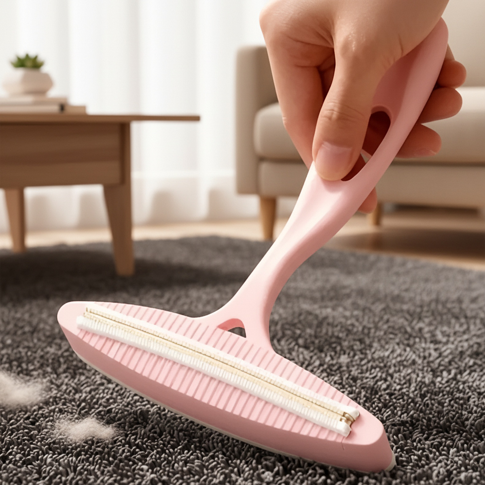 Rasoir anti-bouloche double face pour vêtements en laine et poils de chat