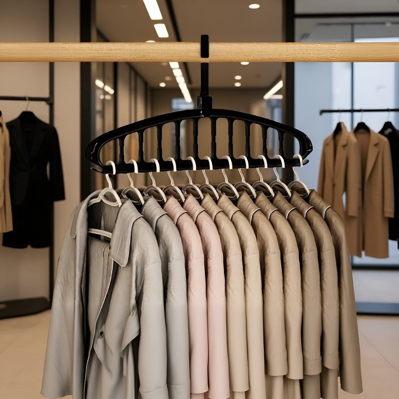 Multifunctional nonmarking coat rack in a dormitory room