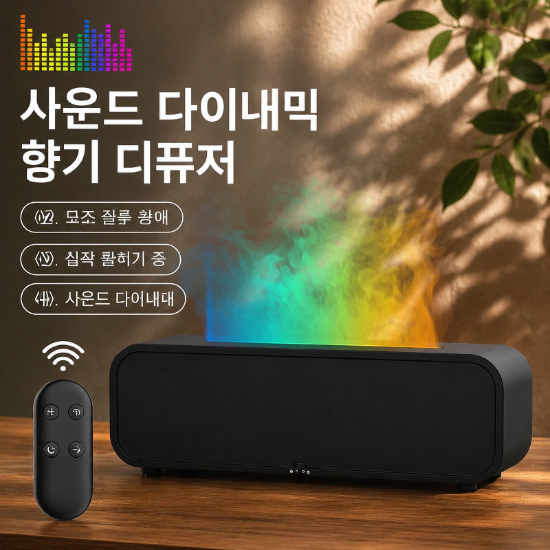 쿨한 칠색 분위기 조명 아로마 디퓨저