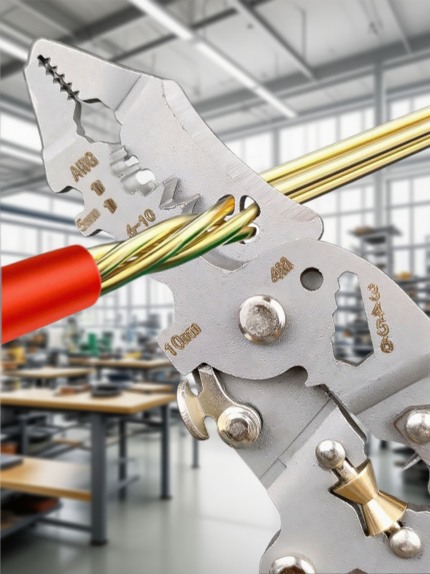 접이식 전압 테스터 드라이버 및 와이어 스트리퍼