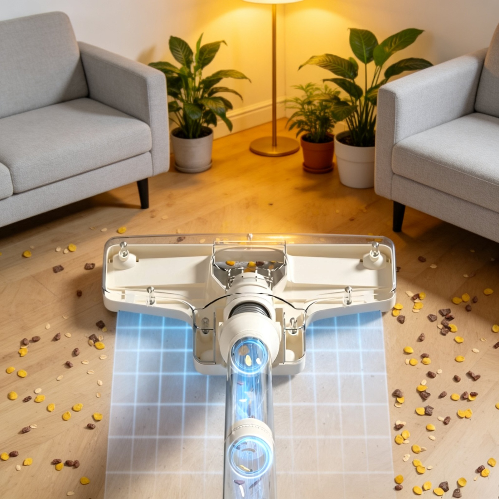 Aspiradora inalámbrica para limpieza húmeda y seca, fácil de usar