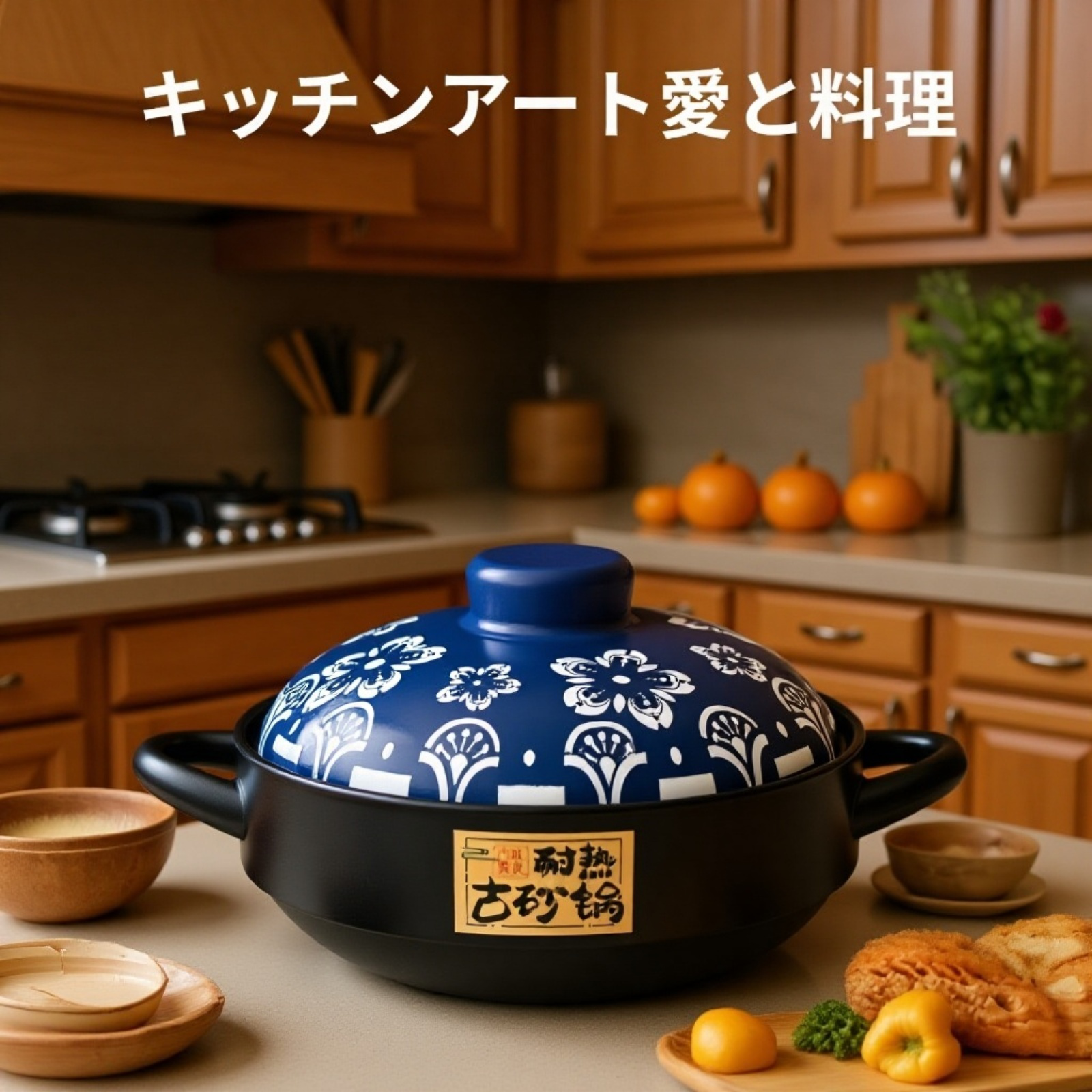 大容量耐高温・耐低温砂锅 2～3人用