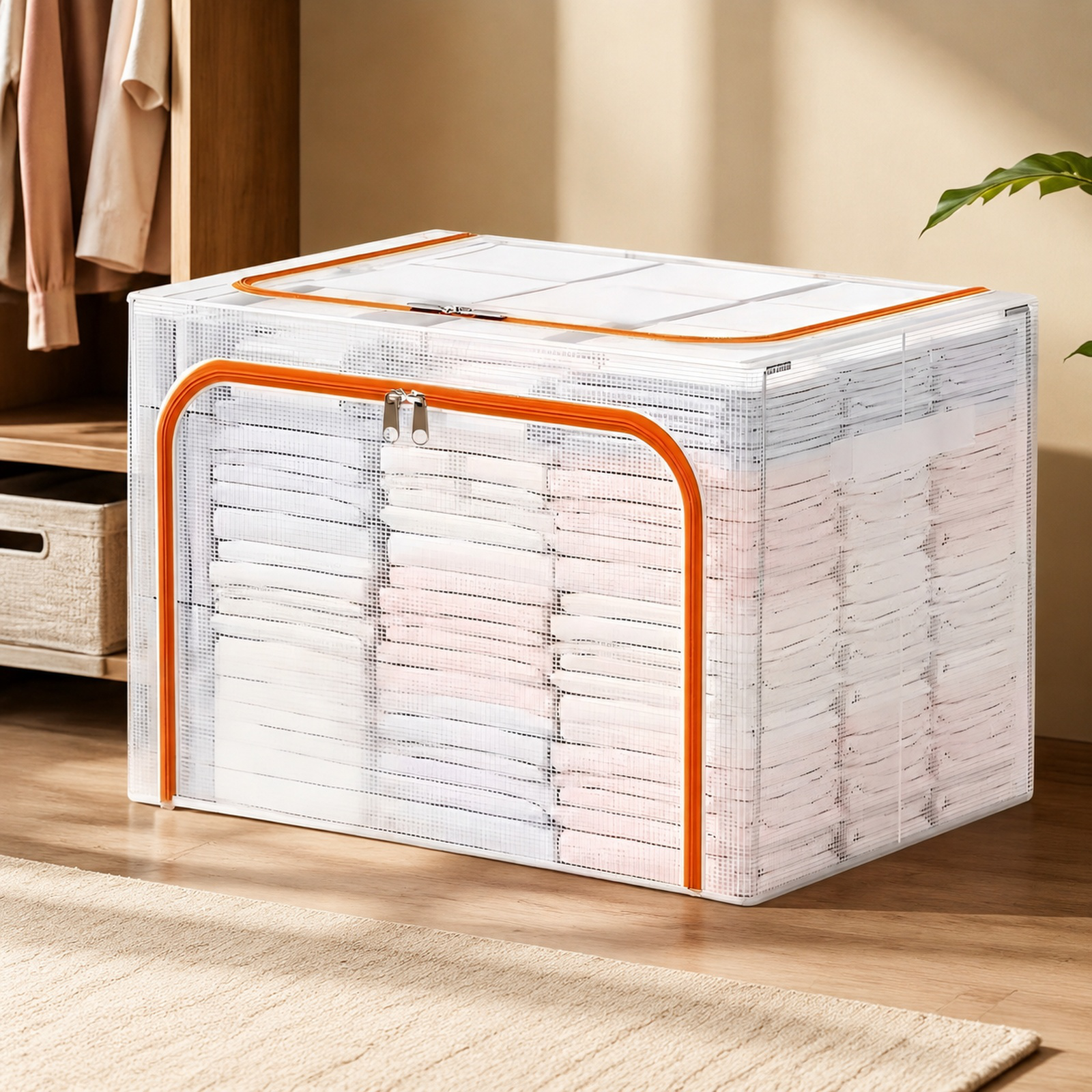 Stabile und wasserdichte Aufbewahrungsbox aus Stahl und Kunststoff