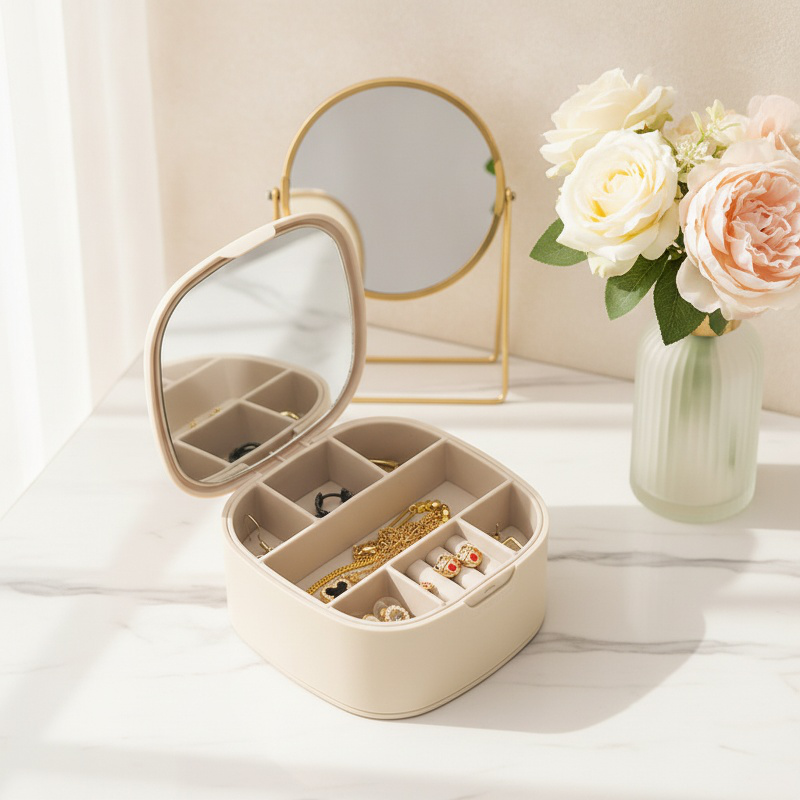 Portable Lipstick and Jewelry Organizer