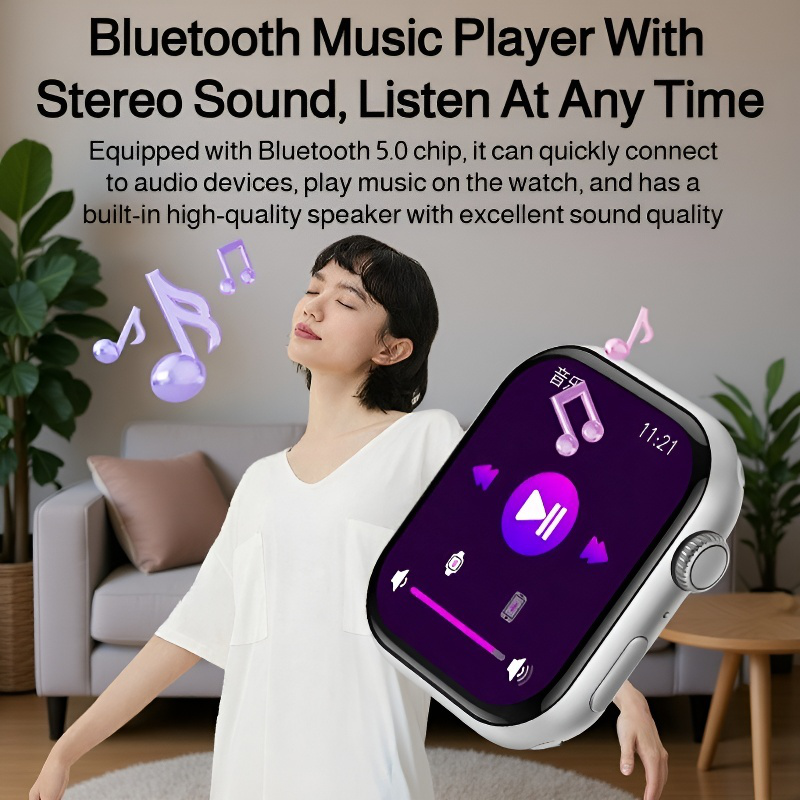 Men's Game Smart Watch with Sports Tracking and Blood Sugar Monitor