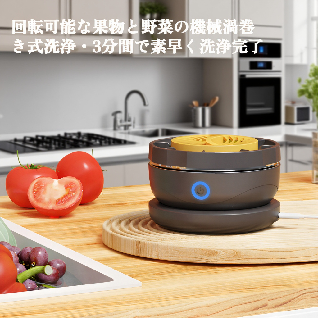 ワイヤレス家庭用果物・野菜洗浄機