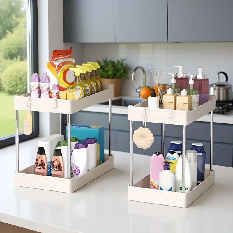 싱크 아래 2단 욕실 주최자