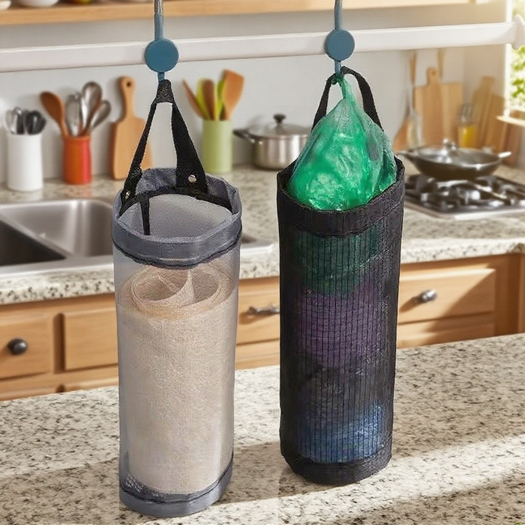 주방 쓰레기봉투 수납 벽걸이 봉투