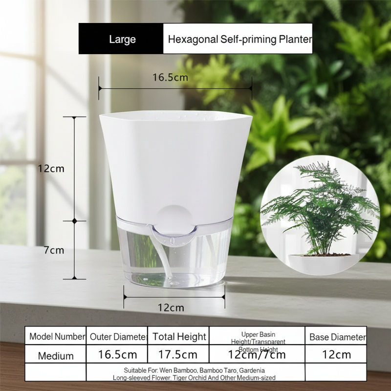 Effortless gardening with lazy simple hydroponic flower pot