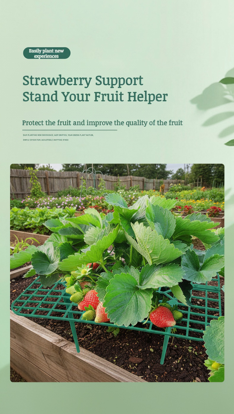 Strawberry bracket PP material planting frame on balcony