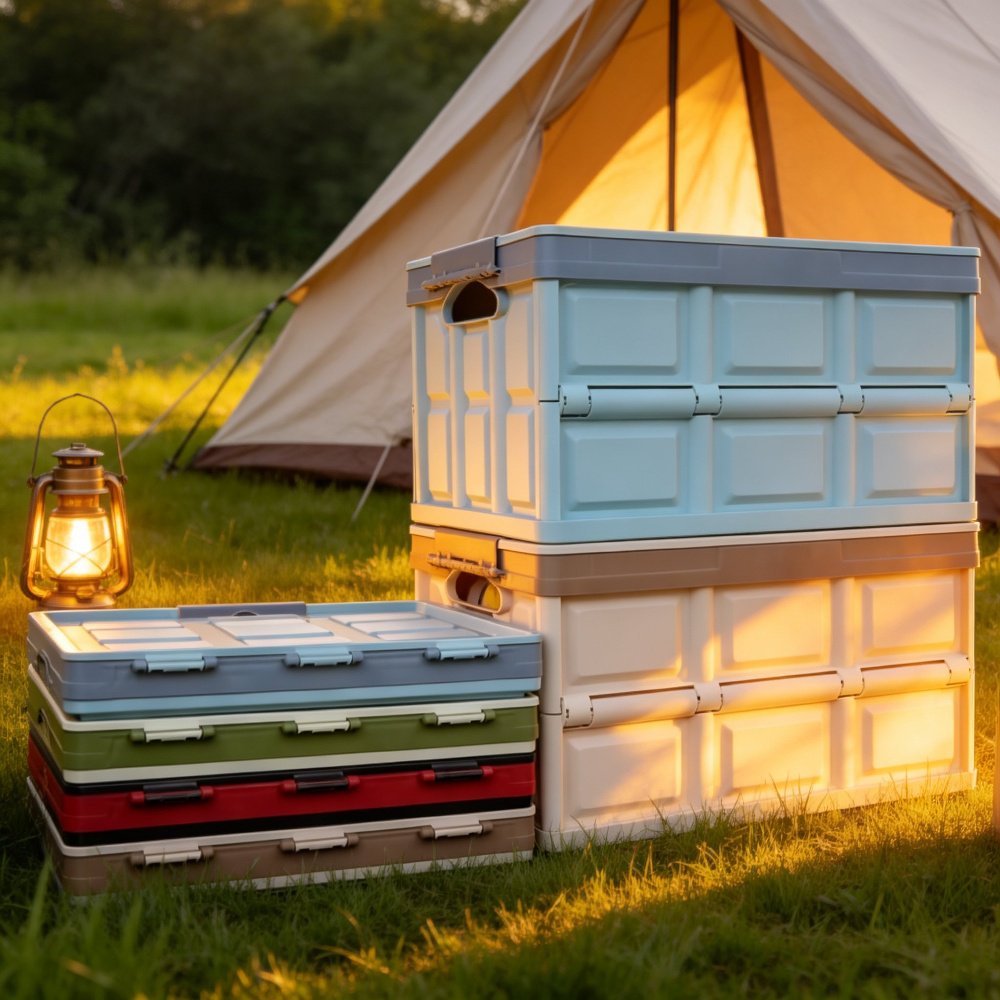 Car Foldable Storage Box 120L Trunk Organizer