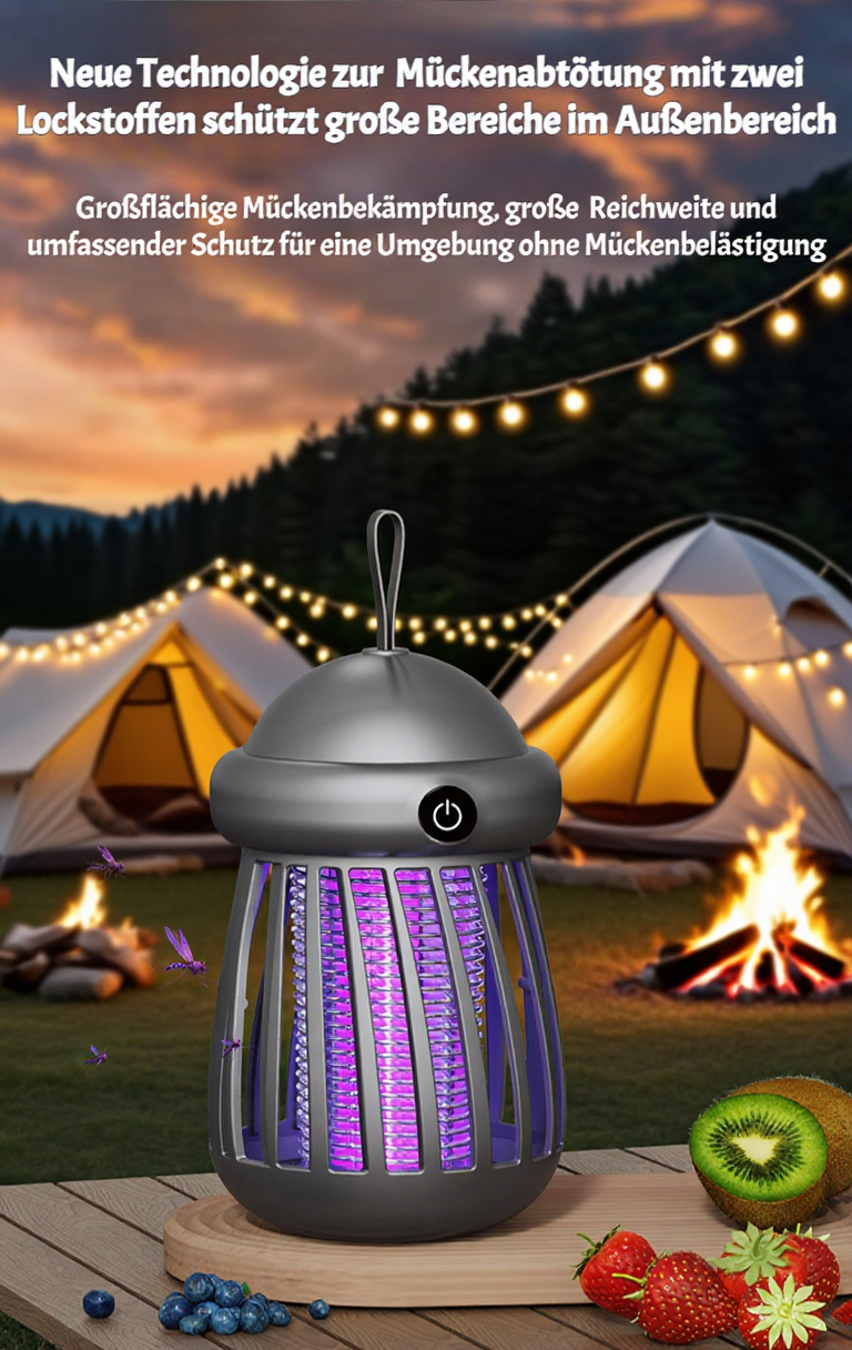 Multifunktionale Mückenvernichtungslampe zum Aufhängen und Aufstellen