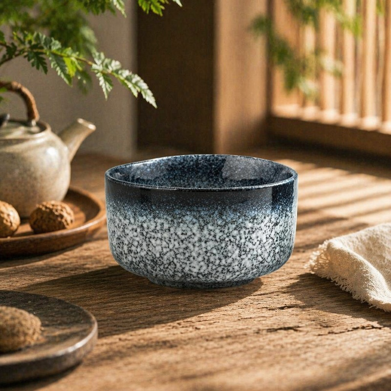 Schlichte japanische Reisschale, kleine Keramikschale für Zuhause, Gewürzschale, Frühstücksschale
