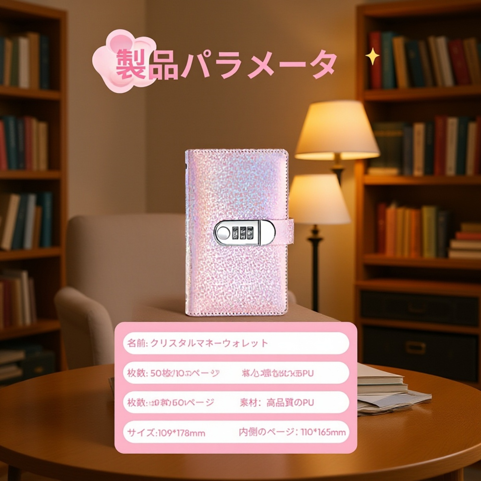 大容量現金収納型貯金ブックお金管理専用貯金冊子