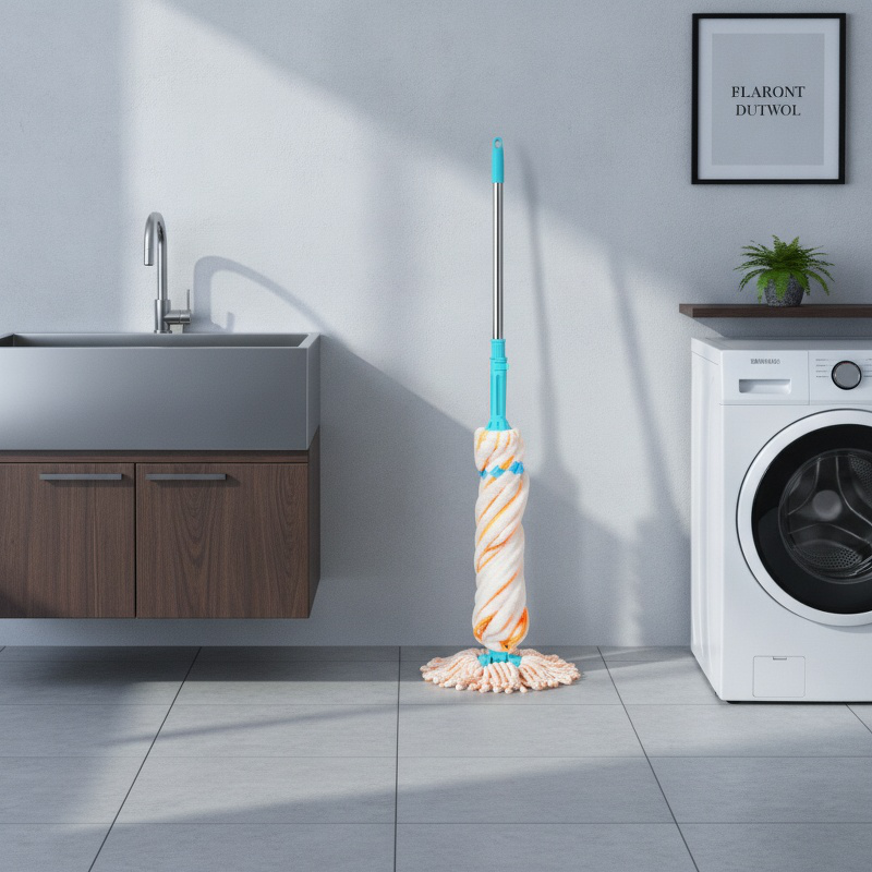 Lazy mop design for effortless floor cleaning