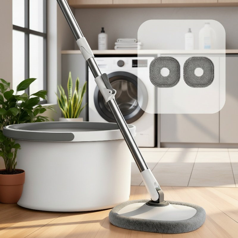 No-touch mop bucket for hygienic floor cleaning