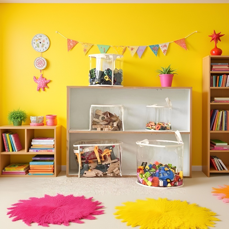 실용적인 잡동사니 보관 바구니