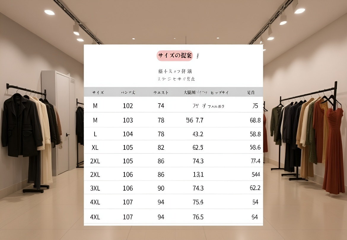 レディース秋冬加厚フリースストレートパンツ全体画像