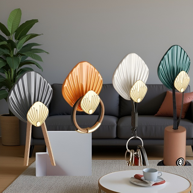 Světle luxusní bezešvý háček ve tvaru skořápky