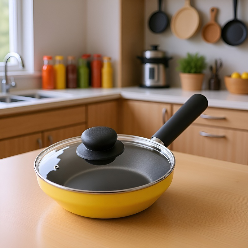 Juego de sartén antiadherente y estufa de gas para una persona