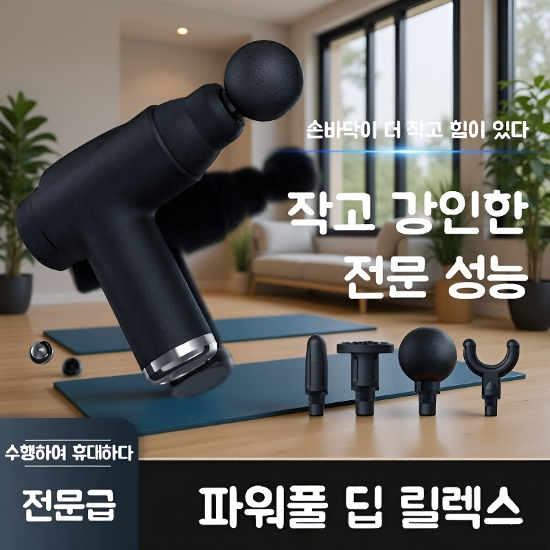 가정용 근막총 목근육 이완 충격 마사지기 휴대용 뮤트 미니 근막총