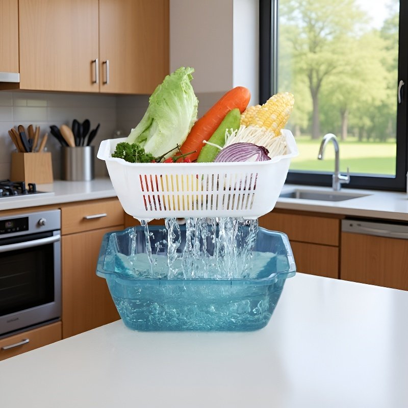 Cesta de drenaje para cuencos de arroz de uso doméstico