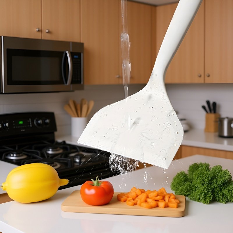 주방용 실리콘 주걱 클로즈업