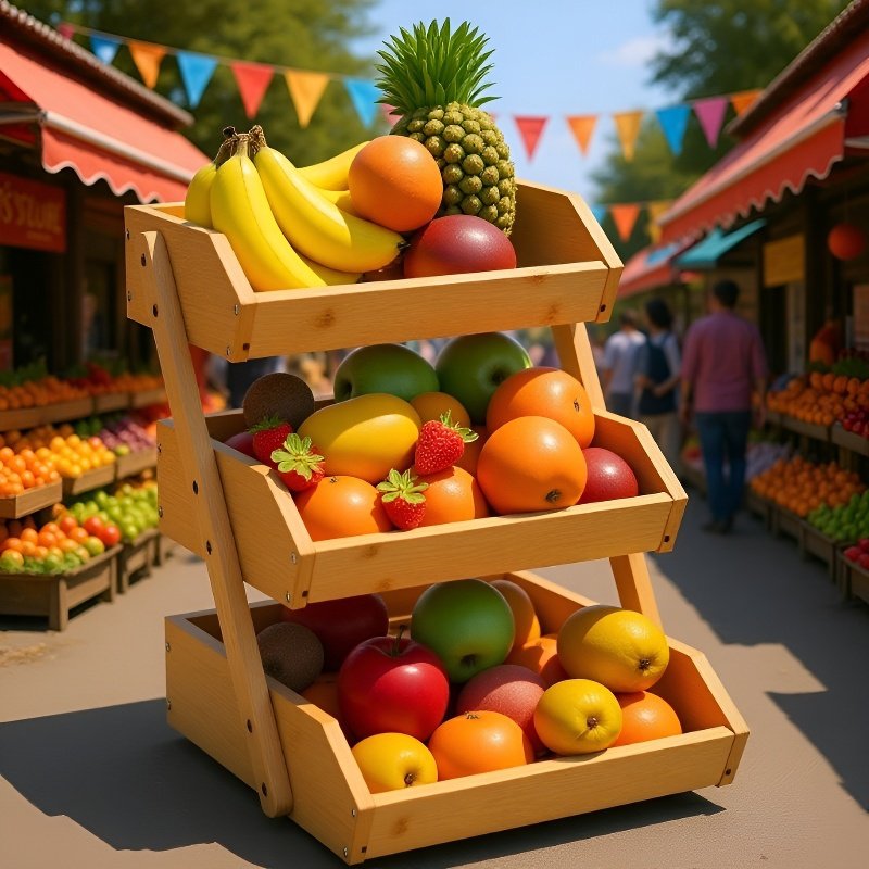 Organizador de cocina de tres pisos, plegable y práctico para ollas y sartenes