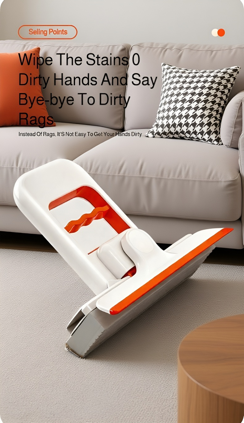 Portable small mop for quick cleaning tasks