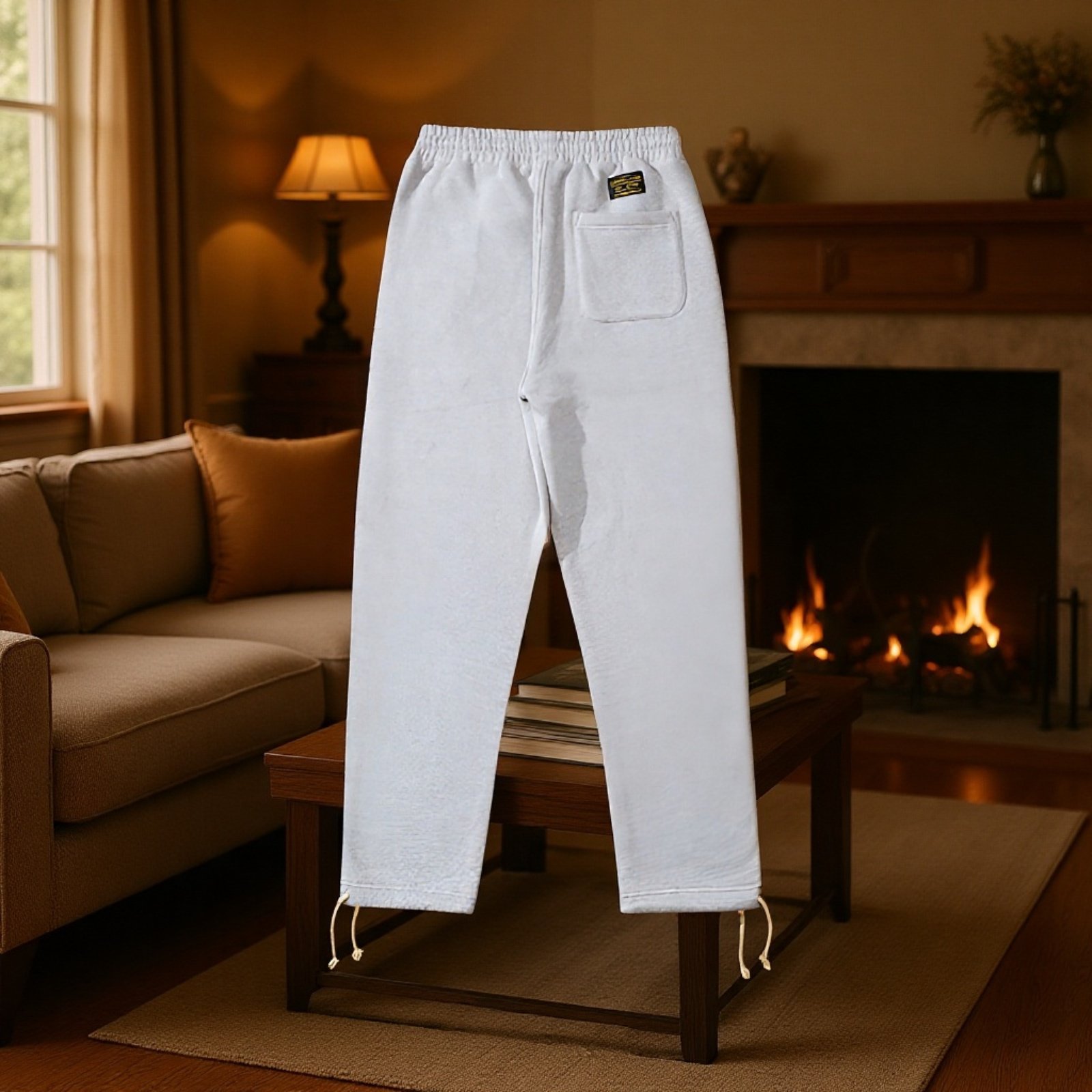 Basic Solid Color Thick Sports Casual Pants